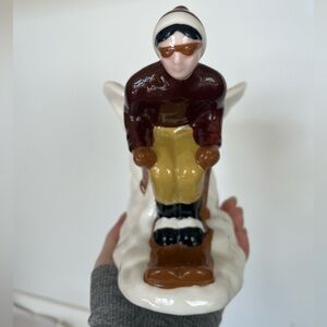 West Elm Ceramic Skier Vase, brand new, alone or in set